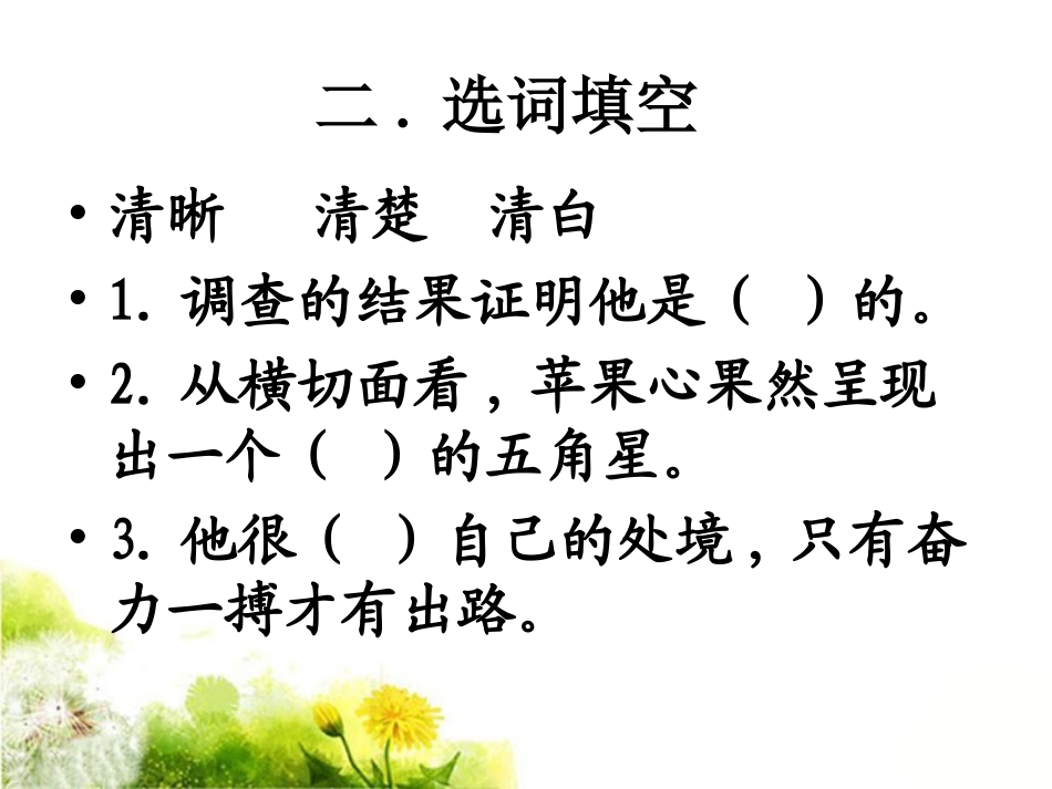 《苹果里的星星》课堂巩固_第3页