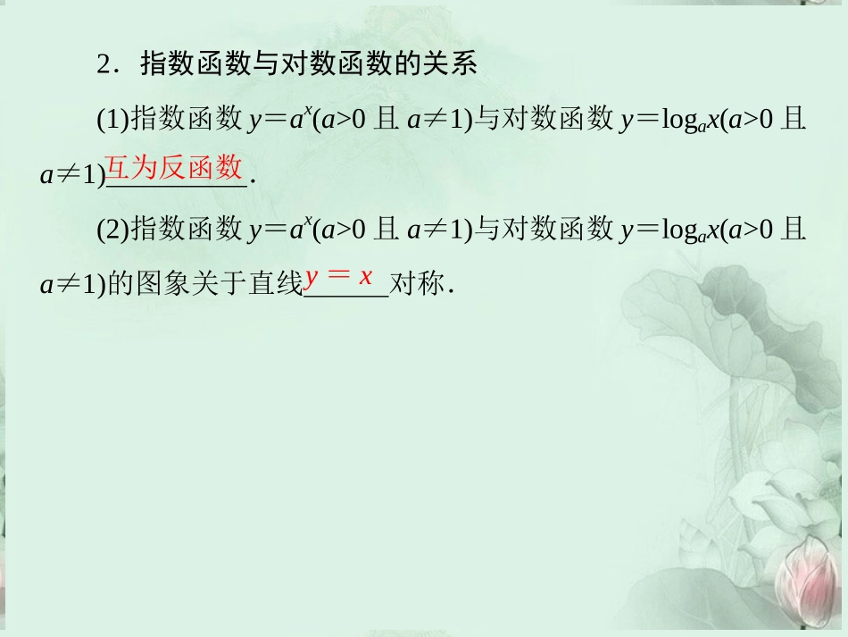(新课程)高中数学-《3.2.3指数函数与对数函数的关系》课件-新人教B版必修1_第3页
