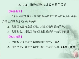 (新课程)高中数学-《3.2.3指数函数与对数函数的关系》课件-新人教B版必修1