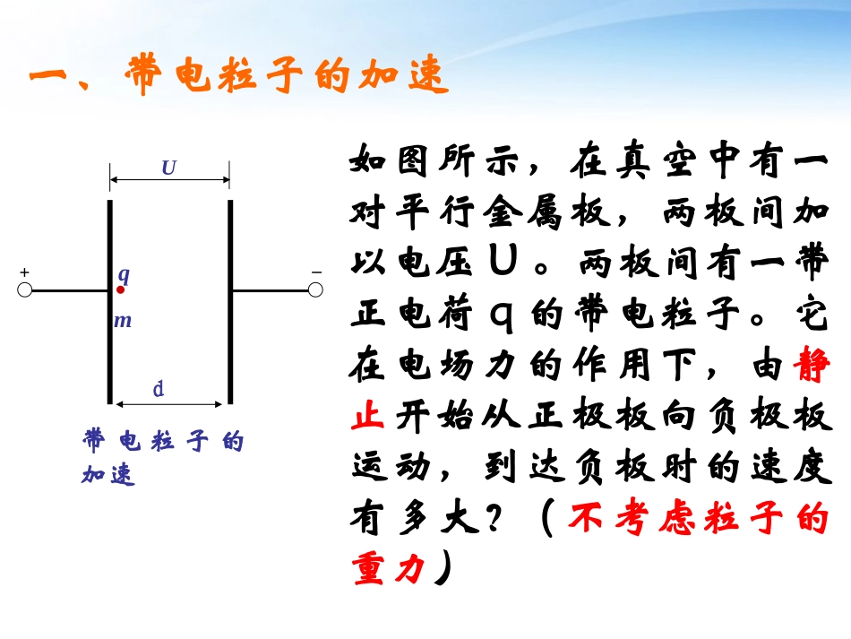 高中物理竞赛《带电粒子在电场中的运动》课件_第2页