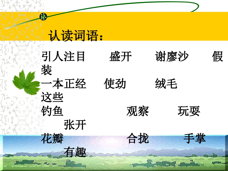 2《金色的草地》ppt课件1_第2页