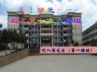 8.2肖元---解二元一次方程组