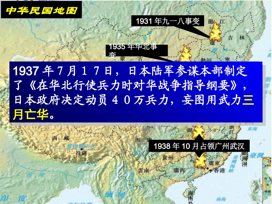 2012高中历史-4.7-抗日战争-23课件-新人教版必修1_第2页
