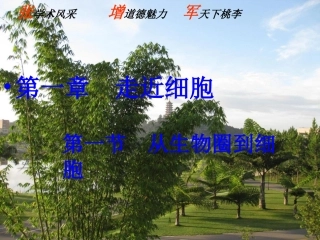 云南省红河州弥勒县庆来学校高一生物《第1章第1节《从生物圈到细胞》课件