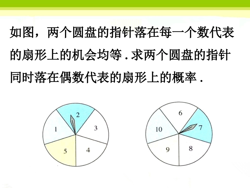 用列举法求概率-圆盘_第1页