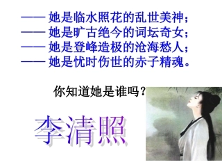 《声声慢》ppt