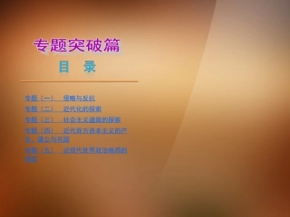 (河北专版)2013版中考历史复习方案-专题突破篇课件-新人教版