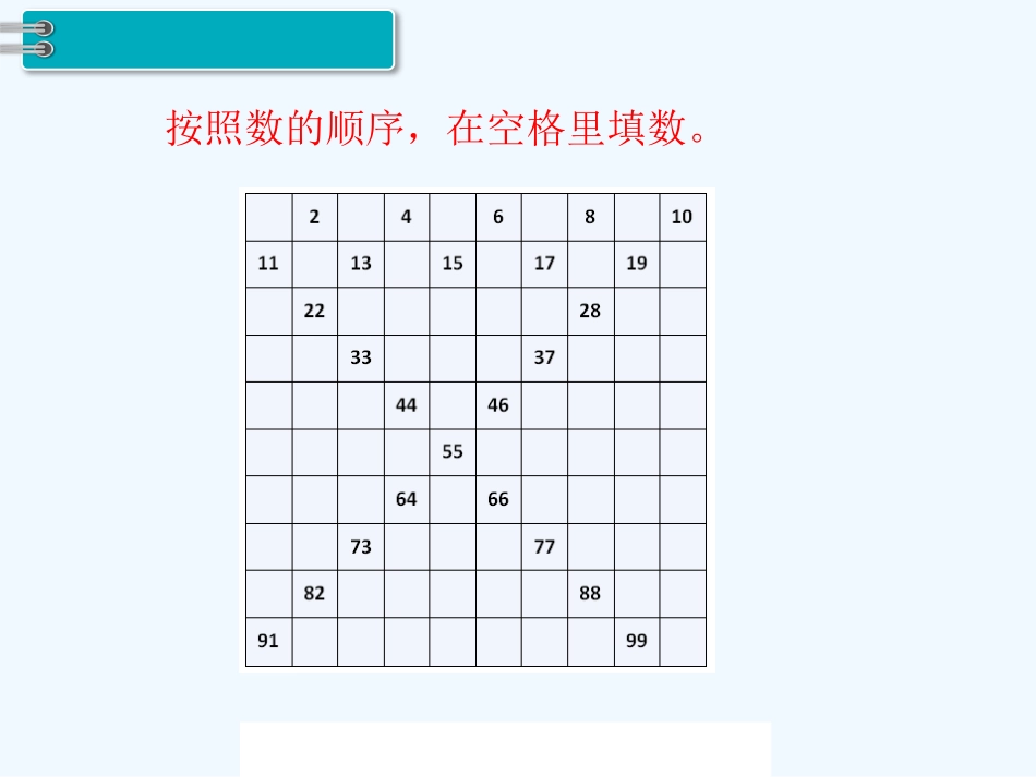小学数学人教2011课标版一年级一年级下册数学--数的顺序课件_第3页