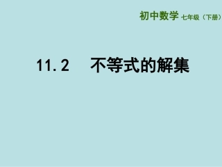 11.2不等式的解集