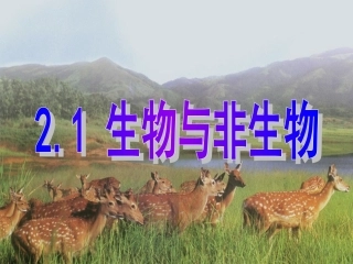 第1节生物与非生物