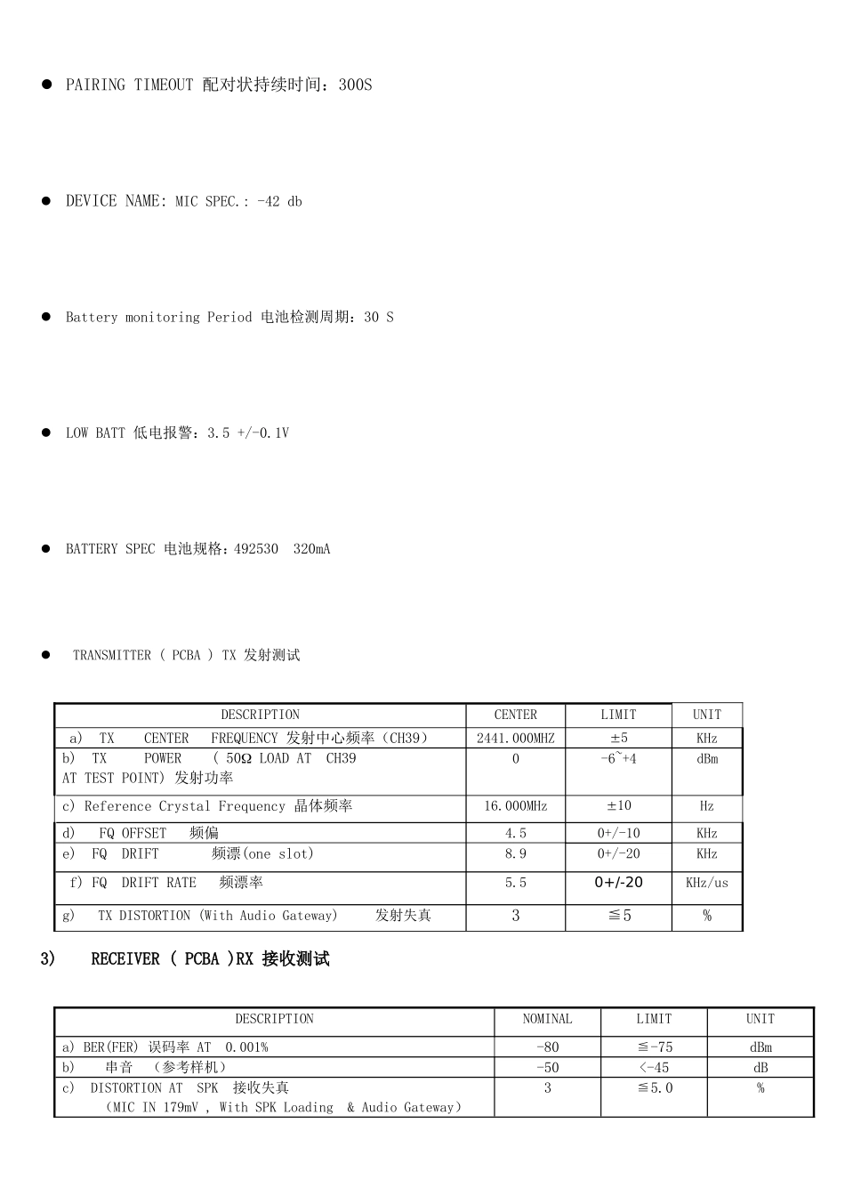 BH-501产品规格书模板_第3页