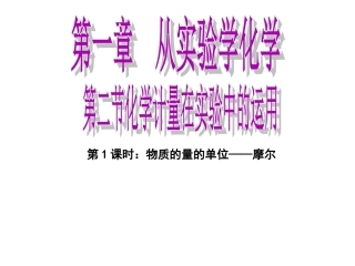 化学计量在实验中的应用