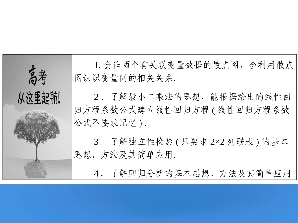 2012届高考数学理一轮复习-9.5-变量间的相关关系精品课件-新人教A版_第2页