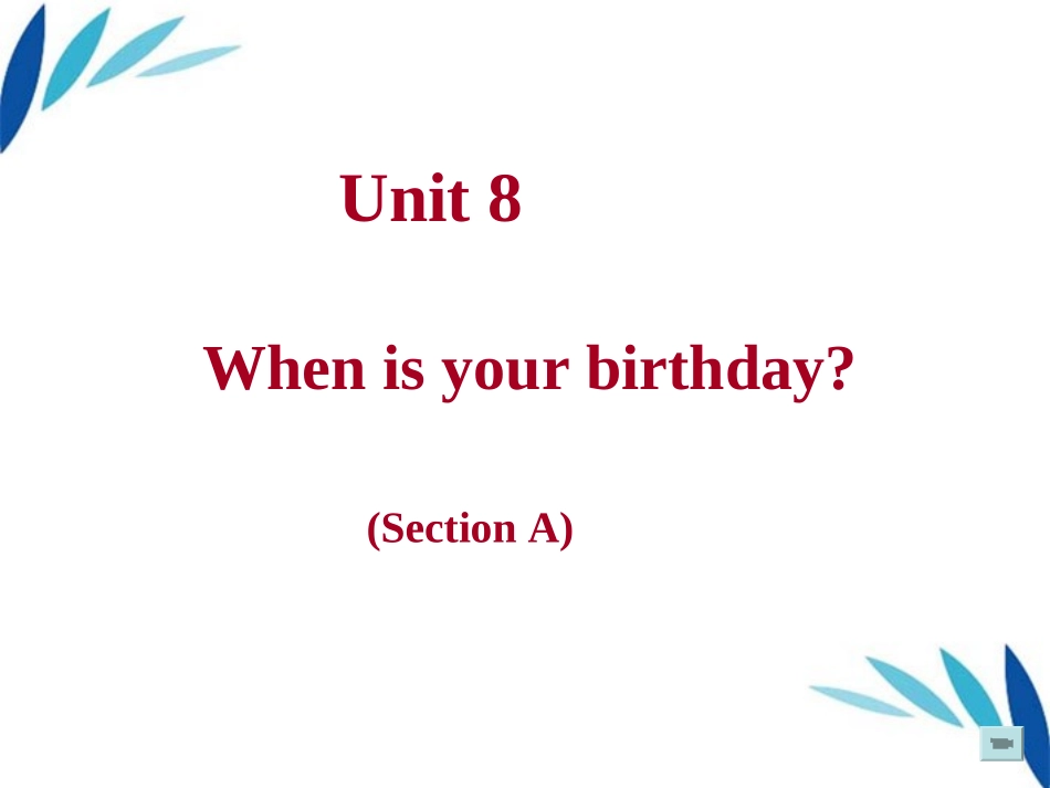 七年级英语上册-unit8-section-A-课件-外研版_第1页