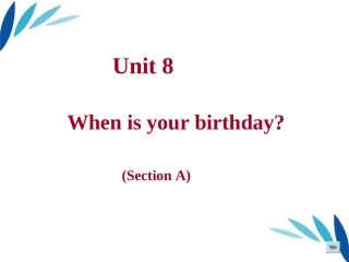 七年级英语上册-unit8-section-A-课件-外研版