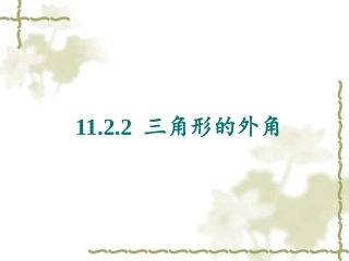 11.1-与三角形有关的角