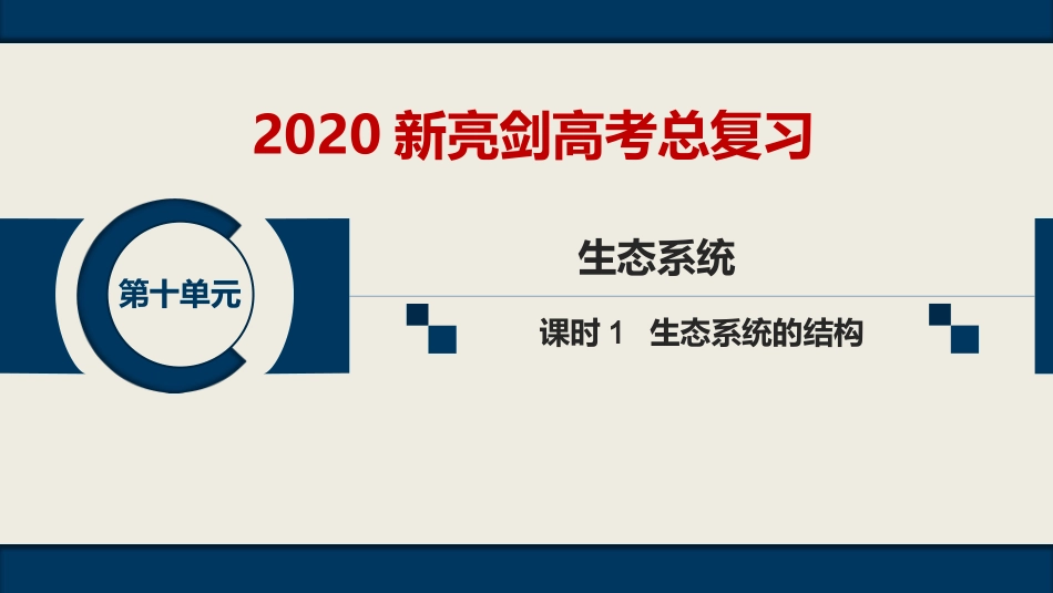 第十单元--课时1--生态系统的结构_第1页