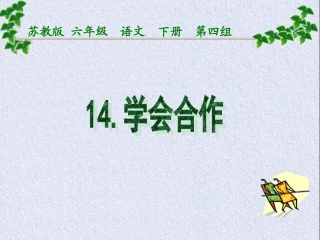 14学会合作ppt
