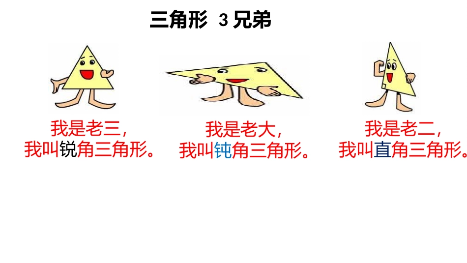 小学数学2011版本小学四年级三角形的分类(1)_第2页