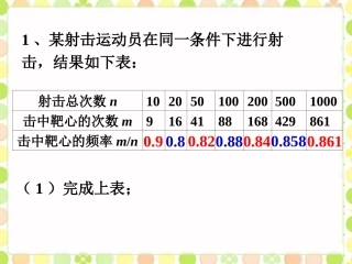 随堂练习1-频率的稳定性