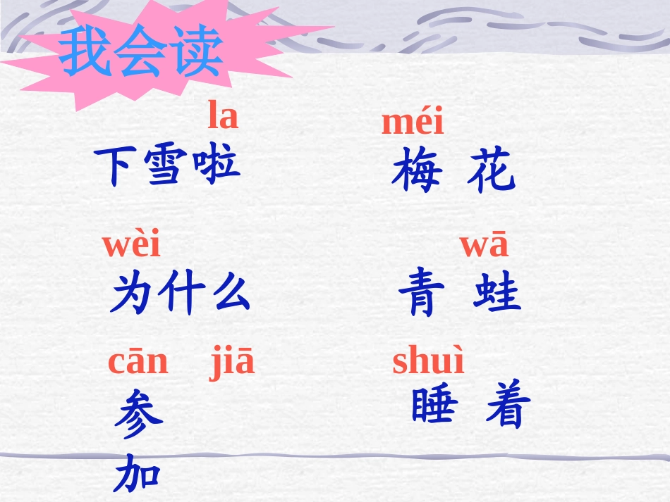 人教一上语文-《雪地里的小画家》课件_第3页