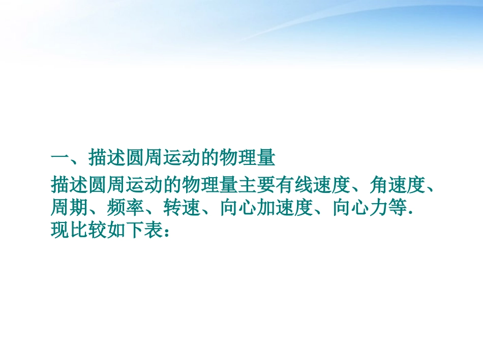 安徽省2012高三物理一轮-4.2圆周运动及其应用课件_第2页