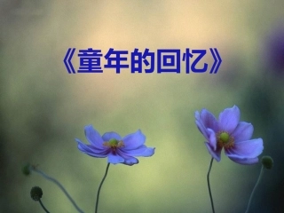 童年的回忆钢琴独奏曲