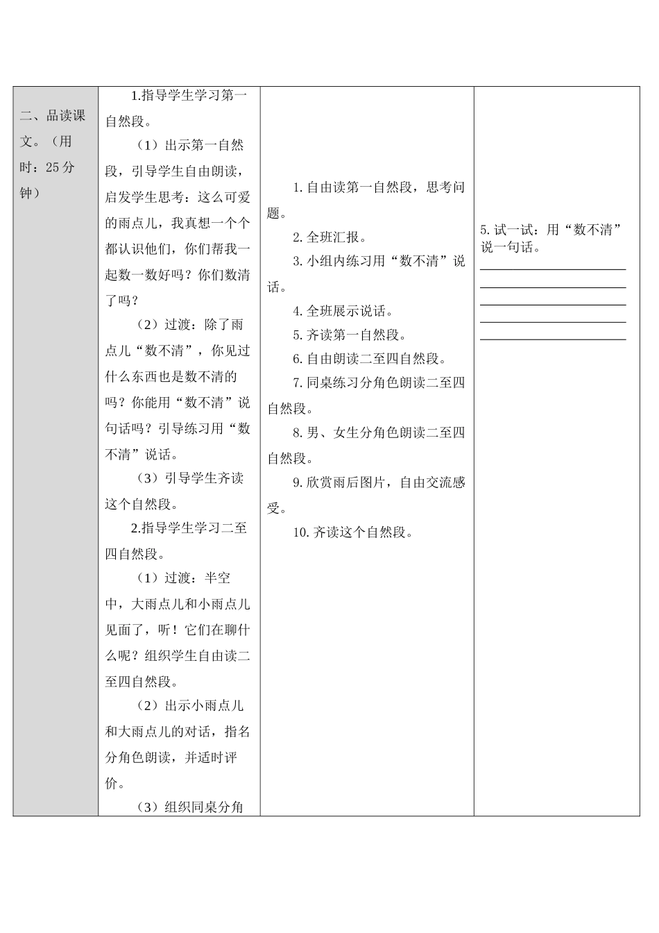 (部编)人教2011课标版一年级上册8雨点儿-(2)_第2页