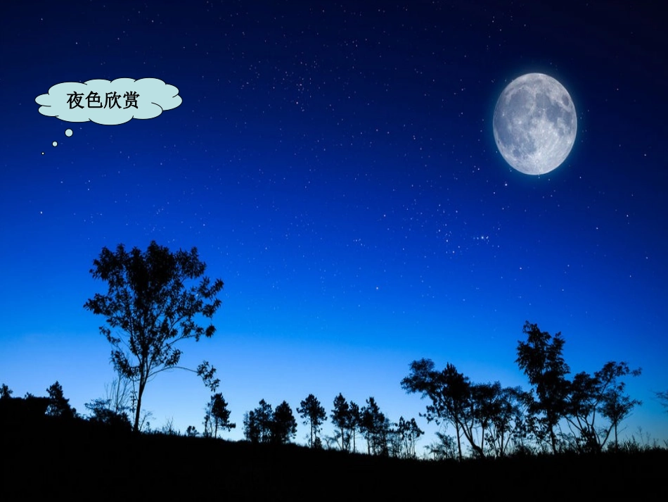(部编)人教语文2011课标版一年级下册《夜色》课件_第2页