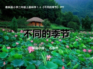 教科版二年级上册1.6不同的季节