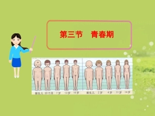 七年级生物下册-第1章-第三节-青春期课件-新人教版