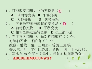 课外练习-图形变换的简单应用