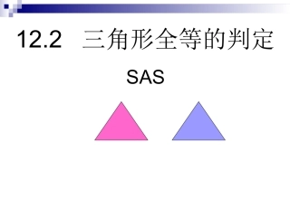 12.2三角形全等的判定(SAS).2--三角形全等的判定SAS