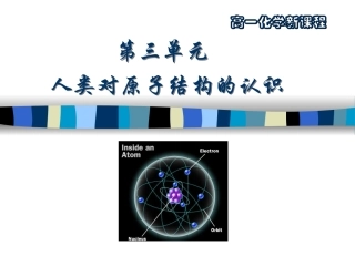 《人类对原子结构的认识第一课时》课件