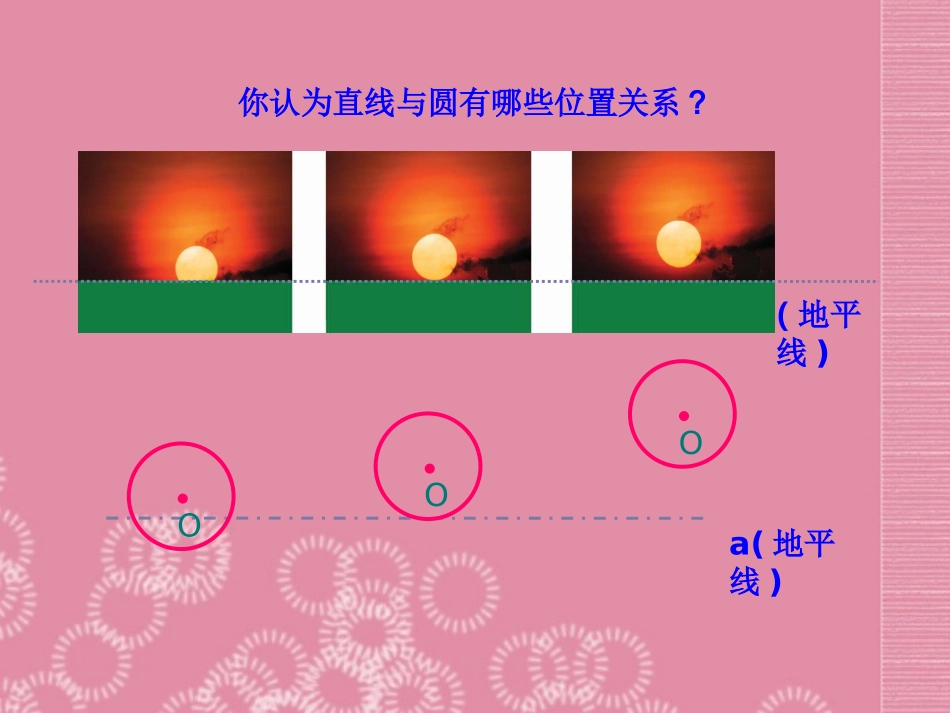 广东省罗定市黎少中学九年级数学上册-直线和圆的关系课件-新人教版_第3页