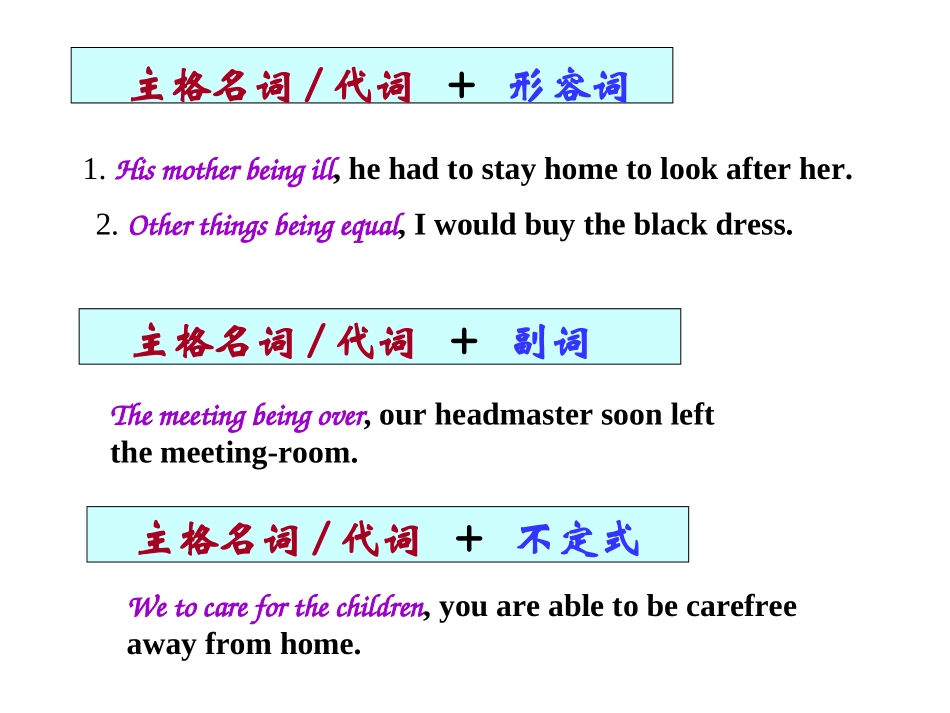 独立主格结构讲解_第2页