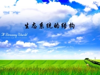 生物与环境构成生态系统