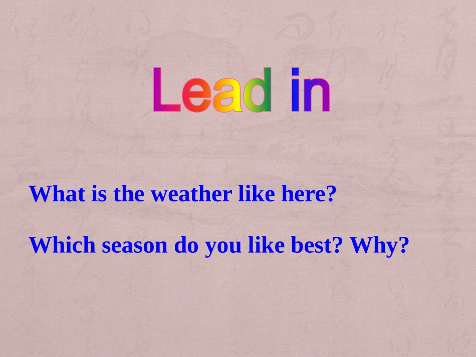 Lesson31WhatStrangeWeather!_第2页