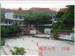 人教2011版小学数学三年级《长方形面积计算》