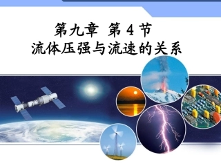 四、流体压强与流速的关系