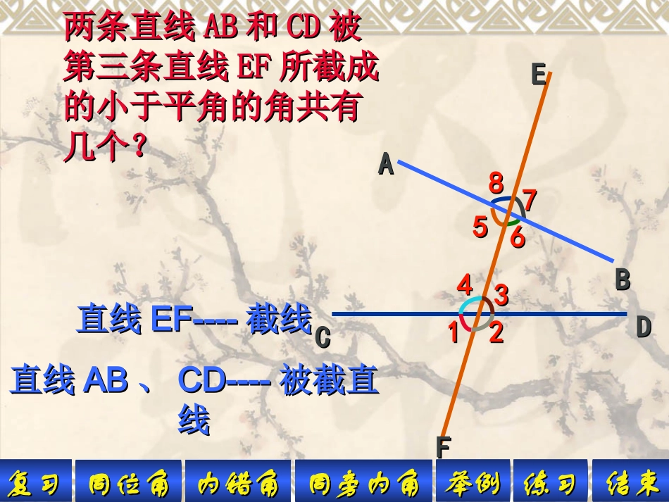 课件.1.3同位角内错角同旁内角_第3页