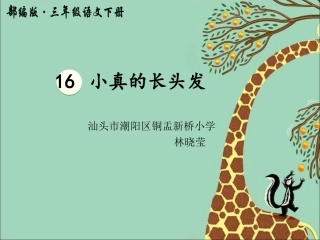 16小真的长头发