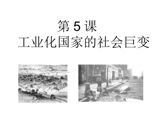 第5课工业化国家的社会巨变