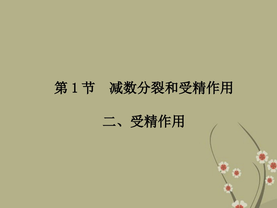 高中生物-2-1-2受精作用课件-新人教版必修2_第2页