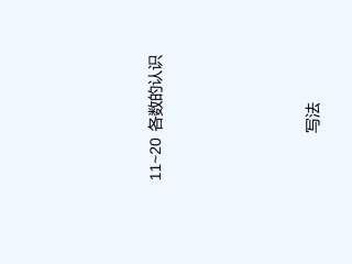 小学数学人教2011课标版一年级11-20各数的写法