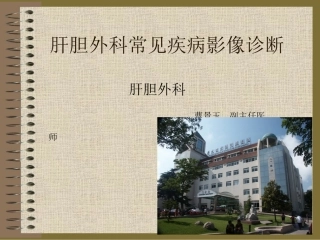 肝胆外科常见疾病CT阅片