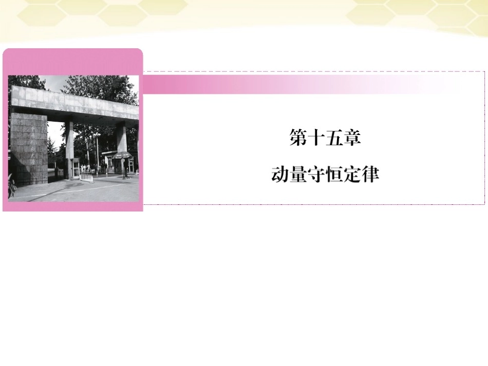 【红对勾】2012高考物理-动量守恒定律课件_第1页