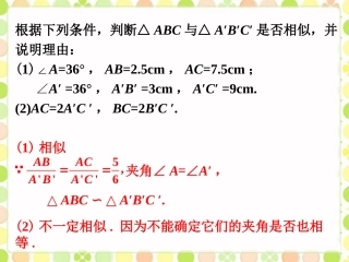 课外练习6-似三角形的判定