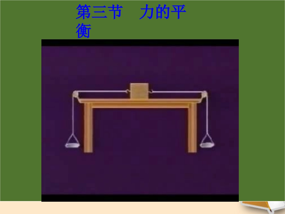 福建省永安市第七中学八年级物理-6.3《力的平衡》课件2-沪科版_第1页