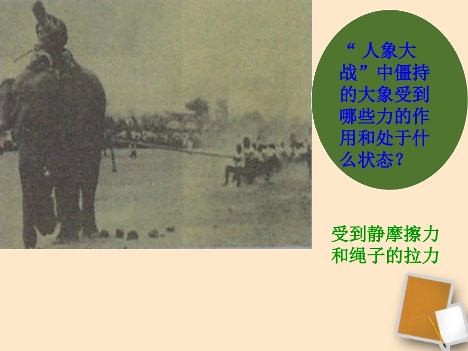 福建省永安市第七中学八年级物理-6.3《力的平衡》课件2-沪科版_第3页